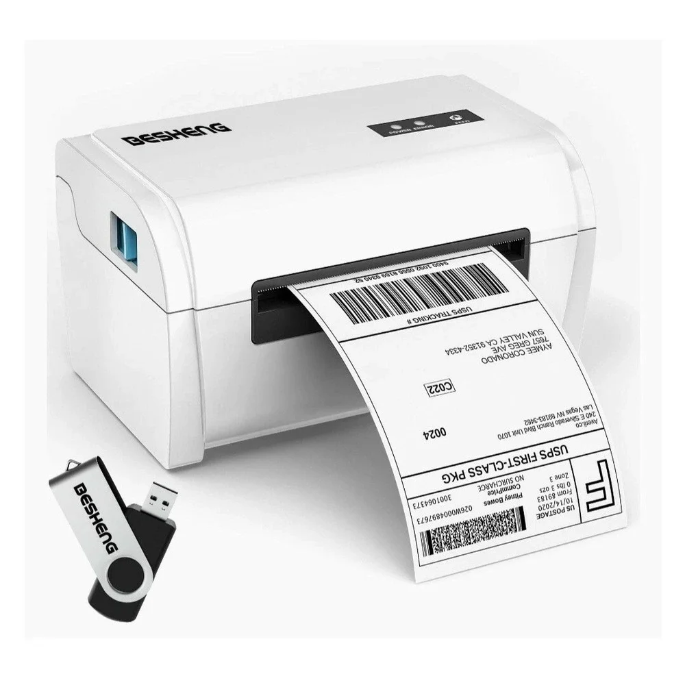Besheng Thermal Label Printer. Bluetooth. 4x6 Shipping Label Printer.